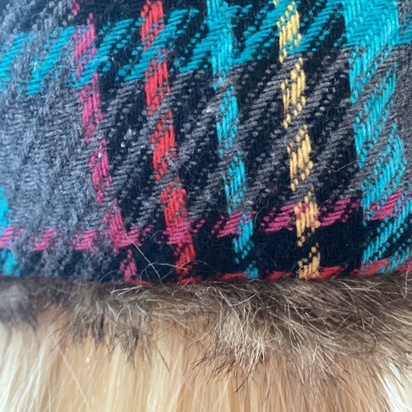 Claire’s - plaid Faux Fur Aviator Style Hat for women - Picture 10 of 14